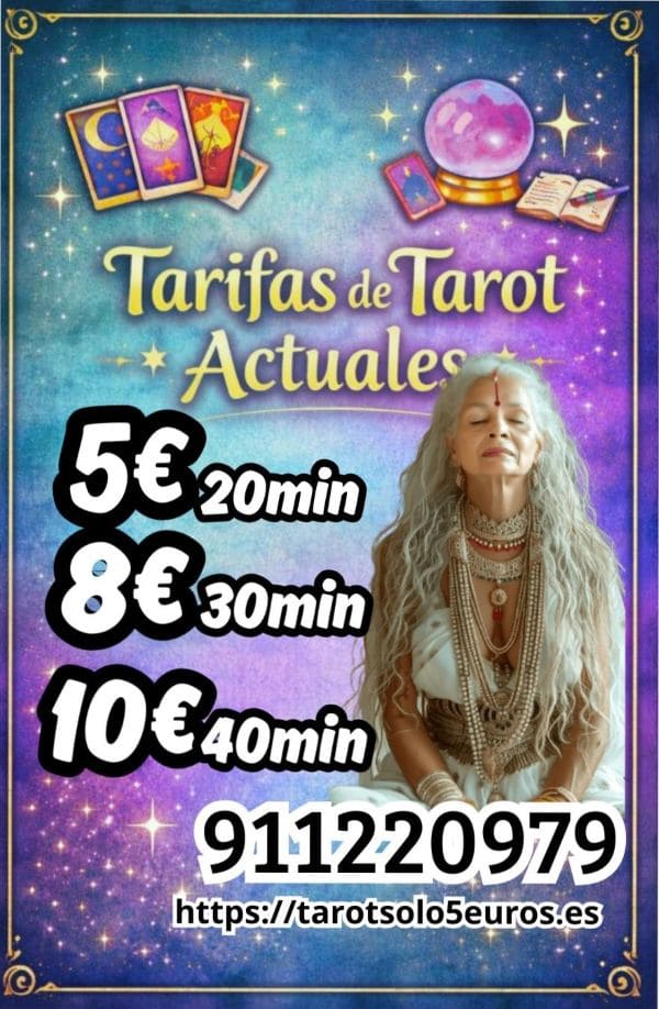 Tarot solo 5 euros 20 minutos, tarotista buena con ofertas